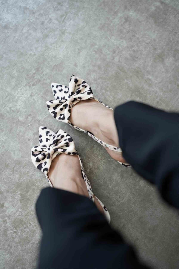 Scarpax Serra Leopar Kadın Topuklu Ayakkabı