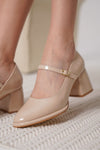 Scarpax Slay Nude Rugan Kadın Topuklu Ayakkabı