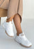 Scarpax Tawen Beyaz Cilt Bağcıklı Spor Ayakkabı