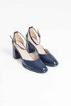 Scarpax Theresa Lacivert Rugan Kadın Topuklu Ayakkabı