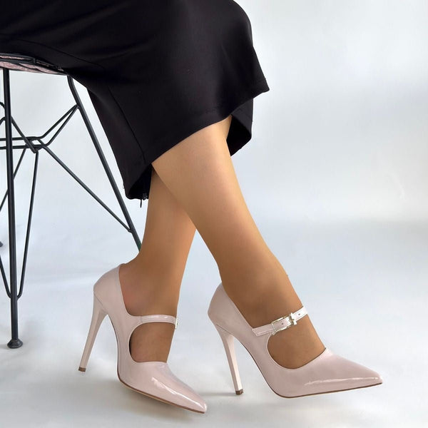 Scarpax Tiej Bej Rugan Stiletto Ayakkabı