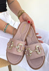 Scarpax Toha Pudra Cilt Tokalı Terlik