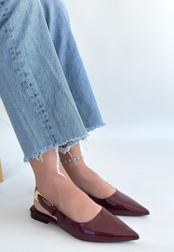 Scarpax Ummar Bordo Rugan Babet Ayakkabı