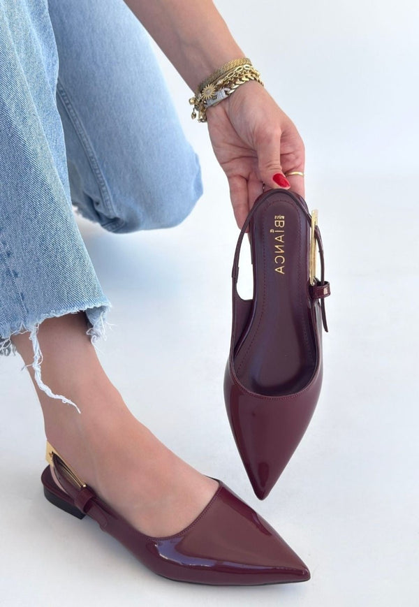 Scarpax Ummar Bordo Rugan Babet Ayakkabı