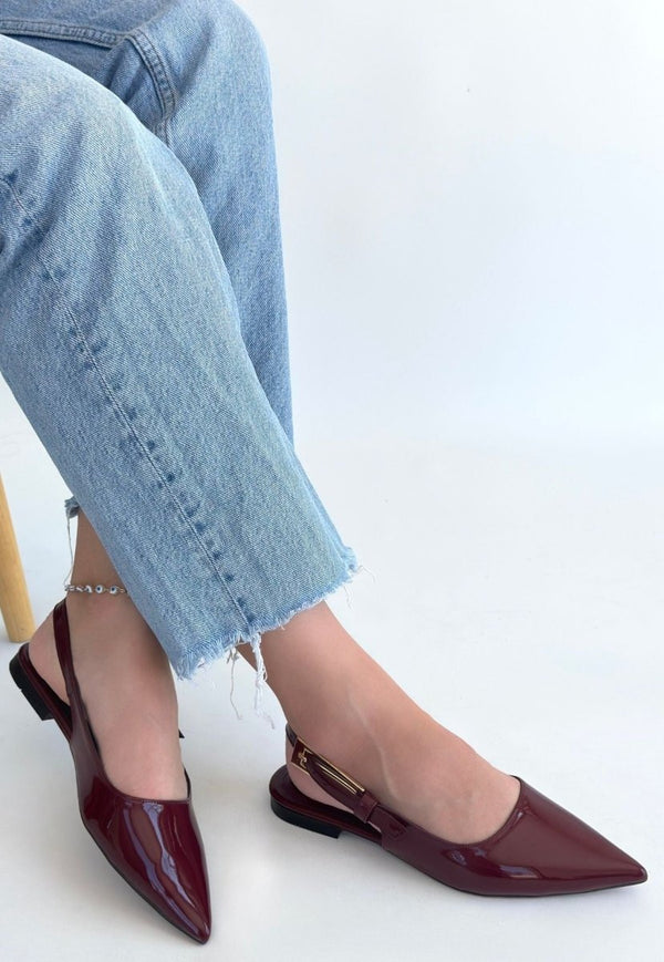 Scarpax Ummar Bordo Rugan Babet Ayakkabı