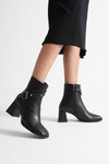 Scarpax Vera Kadın Siyah Topuklu Bot