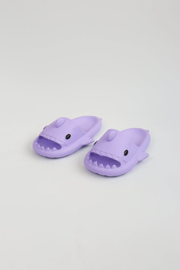 Scarpax WG500 Köpekbalığı Mor Unisex Tam Ortopedik Terlik Shark Slides