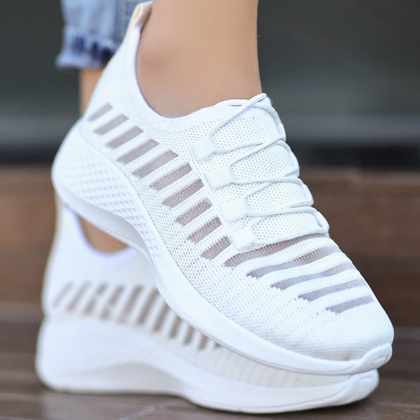 Scarpax Wina Beyaz Triko Spor Ayakkabı