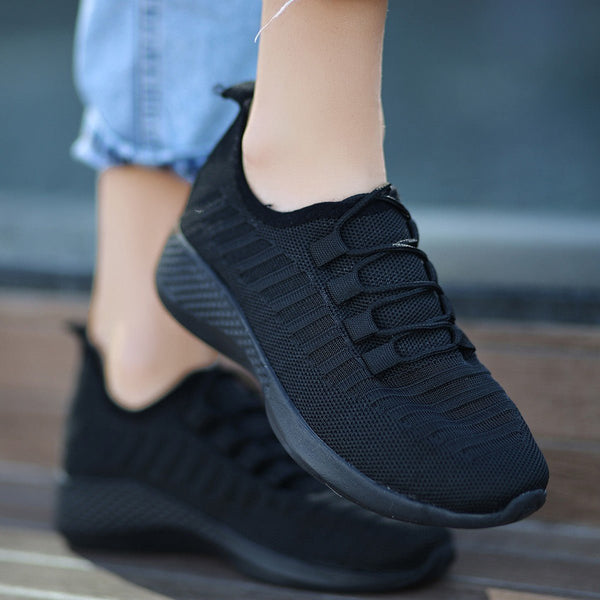 Scarpax Wina Siyah Triko Spor Ayakkabı