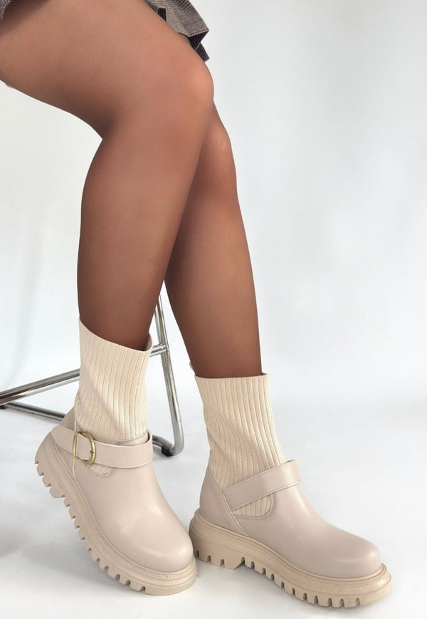 Scarpax Zerta Bej Rugan Streçli Bot