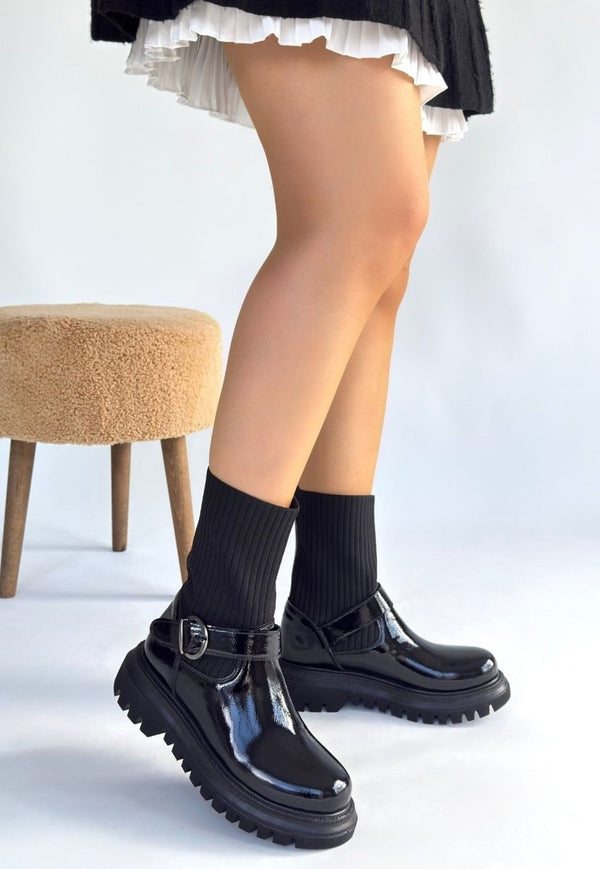 Scarpax Zerta Siyah Rugan Streçli Bot