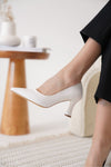 Scarpax Alexandra Kadın Beyaz Stiletto - SCARPAX