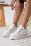 Scarpax Alice Beyaz Kadın Gizli Topuklu Sneaker