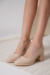 Scarpax Candie Nude Rugan Kadın Stiletto - SCARPAX