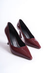 Scarpax Cordelia Kadın Bordo Rugan Stiletto