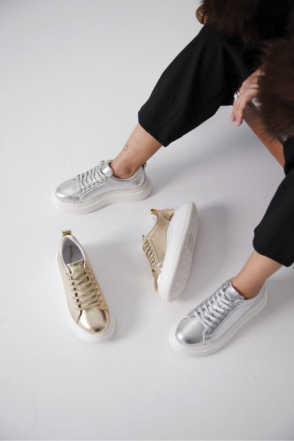 Scarpax Dina Kadın Altın Sneaker