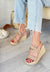 Scarpax Gitay Nude Cilt Dolgu Topuk Sandalet - SCARPAX
