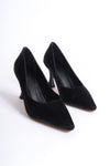 Scarpax Cordelia Kadın Siyah Saten Stiletto
