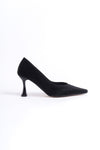 Scarpax Cordelia Kadın Siyah Saten Stiletto