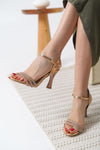 Scarpax Lilia Kadın Rose Gold Taşlı Sandalet
