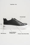 Scarpax Liza Kadın Şık Günlük Siyah Sneaker