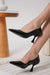 Scarpax Monica Siyah Rugan Kadın Stiletto - SCARPAX