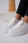 Scarpax Nova Kadın Gold Detaylı Beyaz Sneaker