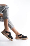 Scarpax Rosa Kadın Siyah Espadril Ayakkabı - SCARPAX