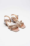 Scarpax Rule Rose Gold Taşlı Kadın Topuklu Sandalet