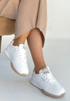 Scarpax Tawen Beyaz Cilt Bağcıklı Spor Ayakkabı