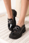 Scarpax Terry Rugan Siyah Kadın Loafer
