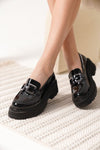 Scarpax Terry Rugan Siyah Kadın Loafer