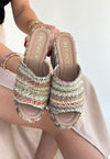 Scarpax Tlay Kilim Desenli Dolgu Topuk Terlik