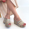 Scarpax Tlay Kilim Desenli Dolgu Topuk Terlik