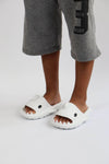Scarpax WG500 Köpekbalığı Beyaz Unisex Tam Ortopedik Terlik Shark Slides Cocuk