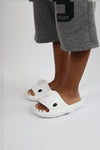 Scarpax WG500 Köpekbalığı Beyaz Unisex Tam Ortopedik Terlik Shark Slides Cocuk