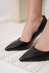Scarpax Zelena Kadın Mat Siyah Stiletto